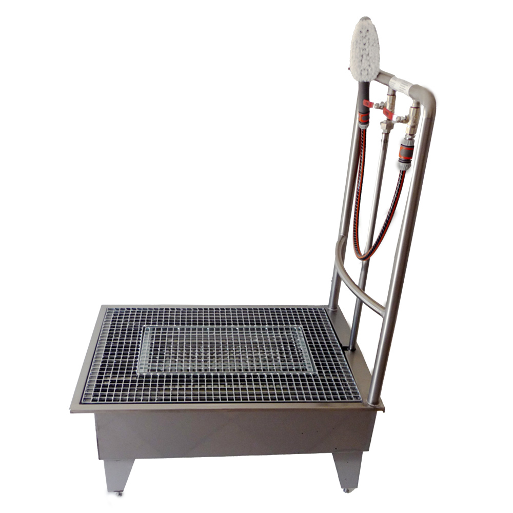 Schuhwaschanlage Edelstahl Einbauversion – Bild 2